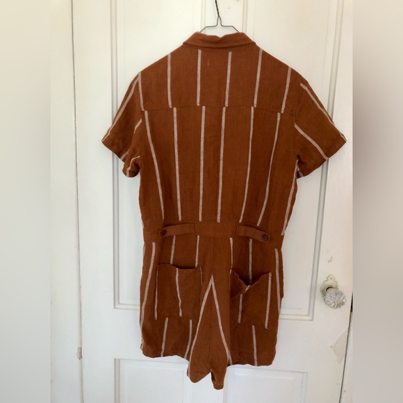 Outerknown S.E.A. Suit Shortall Jumpsuit Size XSmall in Cedar Sailing Stripe - Picture 2 of 5